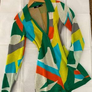 Jaded London abstract long sleeve jumpsuit #70s #jumpsuit